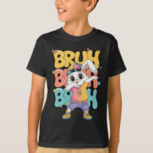 Happy Easter Bruh Bunny Dabbing Tee