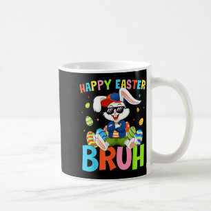 Happy Easter Bruh Bunny for Kids Boys Girls Women Coffee Mug