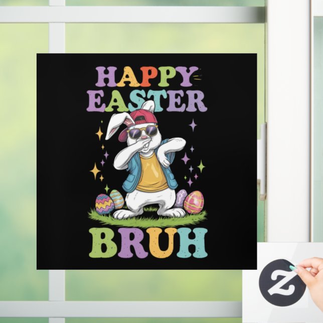 Happy Easter Bruh Funny Dabbing Bunny Rabbit Bro (Home)
