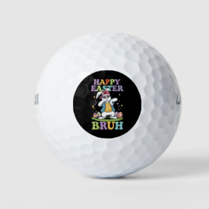 Happy Easter Bruh Funny Dabbing Bunny Rabbit Bro Golf Balls