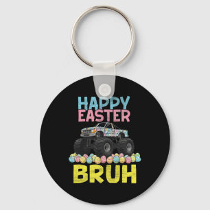 Happy Easter Bruh Funny Monster Truck Bunny Eggs B Key Ring