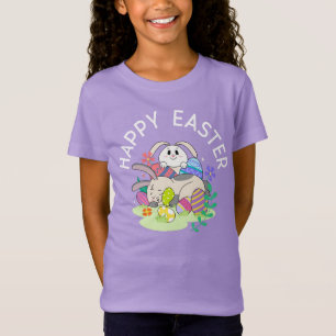 Happy Easter – Bunnies & Eggs Kids Shirt