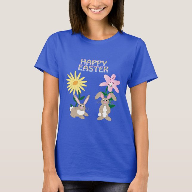 Happy Easter Bunnies T-Shirt (Front)