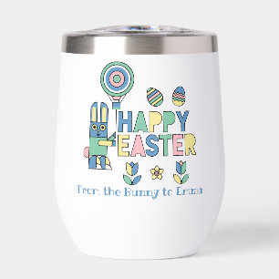 Happy Easter Bunny Balloon – Cute Personalized