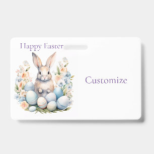 Happy Easter Bunny Basket Thunder_Cove ID Badge