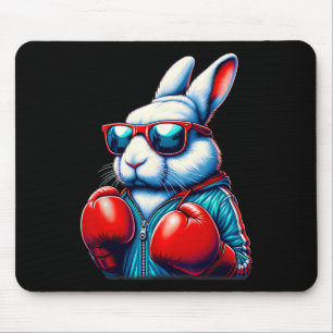 Happy Easter Bunny Boxing Rabbit Men Women Kid Mouse Pad