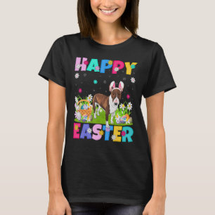 Happy Easter Bunny Bull Terrier Dog Easter Sunday T-Shirt