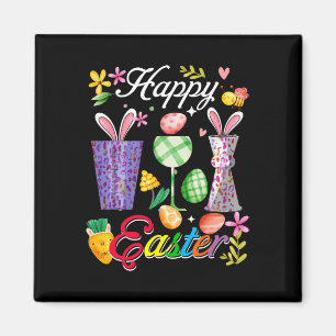 Happy Easter Bunny Byrtender Tools Job Team Huntin Magnet