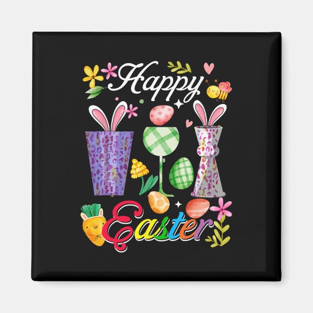 Happy Easter Bunny Byrtender Tools Job Team Huntin Magnet (Front)