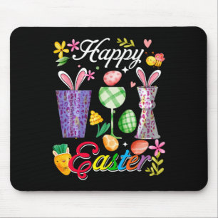 Happy Easter Bunny Byrtender Tools Job Team Huntin Mouse Pad