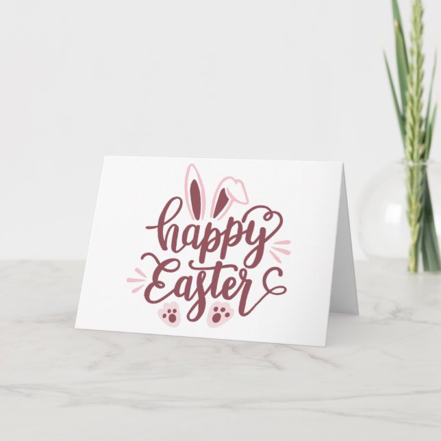 Happy Easter Bunny  Card (Front)