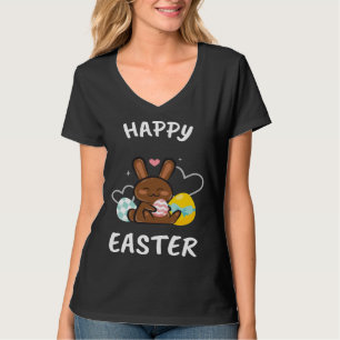 Happy Easter Bunny Chicks Egg Hunting Cute Cool T-Shirt