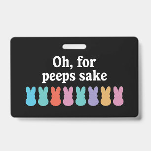 Happy Easter Bunny Christian Religious Carnival  ID Badge