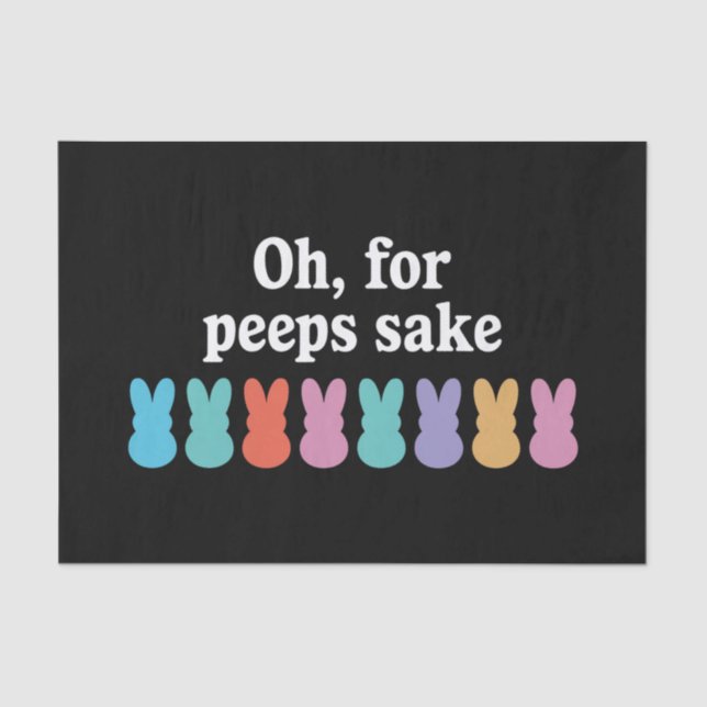 Happy Easter Bunny Christian Religious Carnival  Tissue Paper (Front)