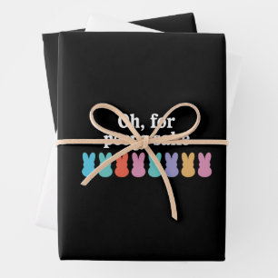 Happy Easter Bunny Christian Religious Carnival  Wrapping Paper Sheet