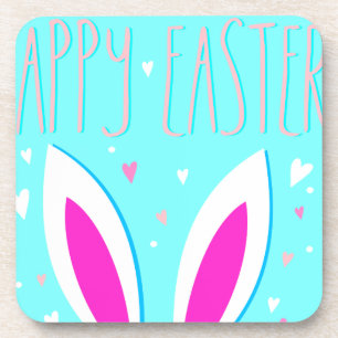happy easter bunny coaster