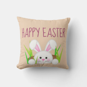 Happy Easter Bunny Cushion
