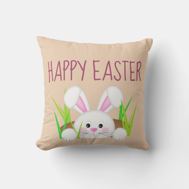 Happy Easter Bunny Cushion (Front)