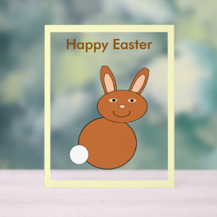 Happy Easter Bunny Custom Acrylic Sign