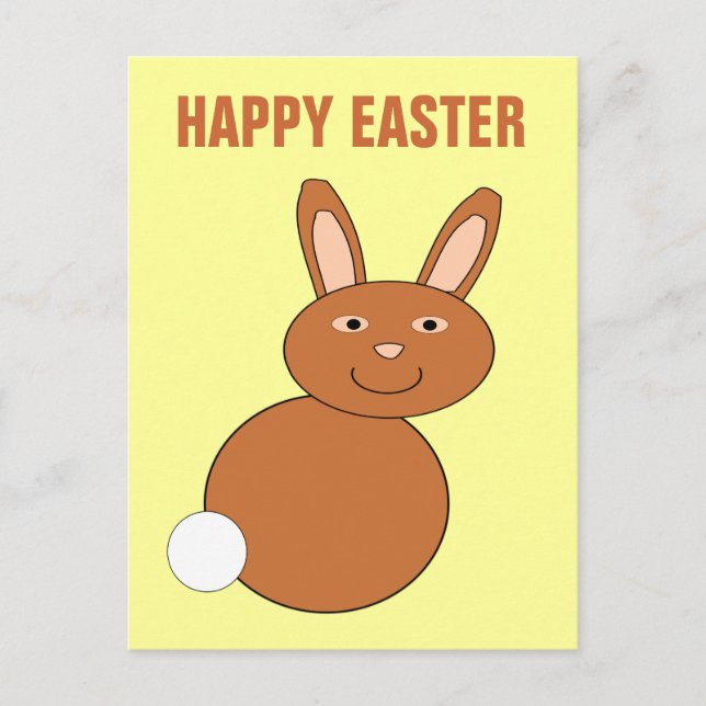 Happy Easter Bunny Custom Postcard (Front)