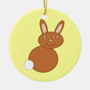 Happy Easter Bunny Customisable Ornament