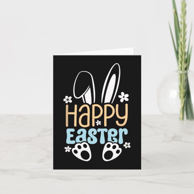Happy Easter Bunny - Cute Easter Design For Boys G Card (Front)