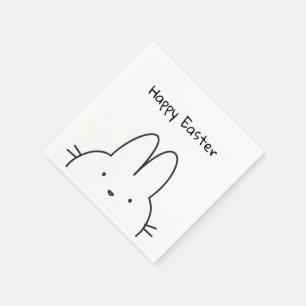 Happy Easter Bunny Cute Napkin