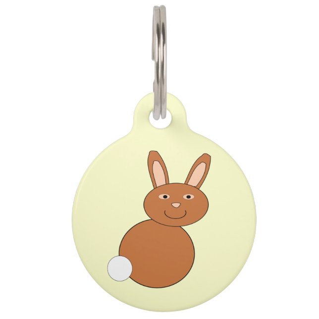 Happy Easter Bunny Dog Tag (Front)