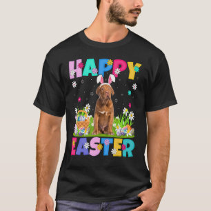 Happy Easter Bunny Dogue De Bordeaux Dog Easter Su T-Shirt
