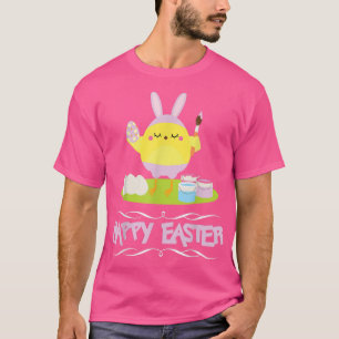 Happy Easter Bunny Ears Chicken Egg Fun Holiday Te T-Shirt