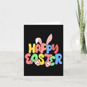 Happy Easter Bunny Ears Egg Hunting Card