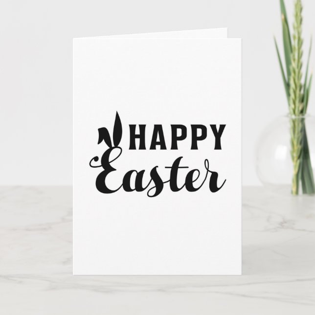 Happy Easter Bunny Easter Cute Egg Funny Gift Idea Card (Front)