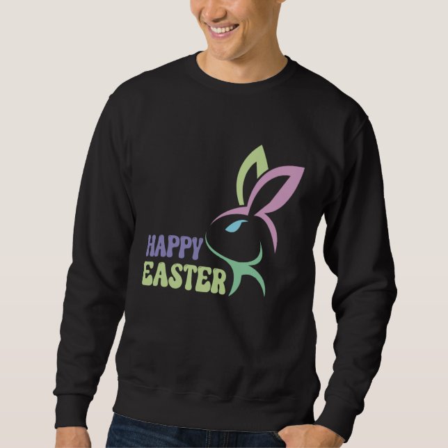 Happy Easter Bunny Easter Day Men Women Kids Sweatshirt (Front)