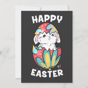 Happy Easter Bunny Easter Egg Funny Boys Girls Kid Invitation