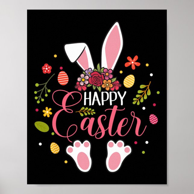 Happy Easter Bunny Easter Egg Hunt Squad Easter Wo Poster (Front)
