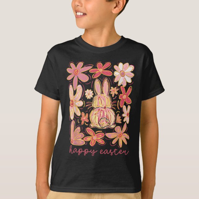 Happy Easter Bunny Easter Egg Hunt Squad Easter Wo T-Shirt (Front)