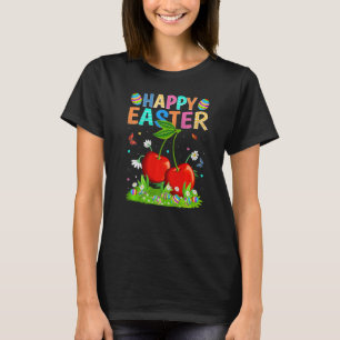 Happy Easter Bunny Egg Cherry Easter Sunday T-Shirt