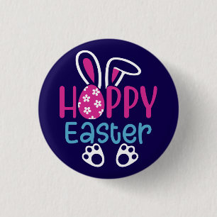 Happy Easter Bunny Egg Cute Spring Design 3 Cm Round Badge