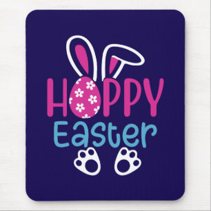 Happy Easter Bunny Egg Cute Spring Design Mouse Pad