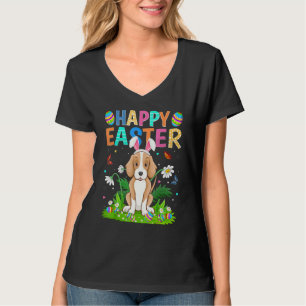 Happy Easter Bunny Egg Foxhound Dog Easter Sunday T-Shirt