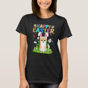 Happy Easter Bunny Egg Funny Akita Inu Dog Easter T-Shirt