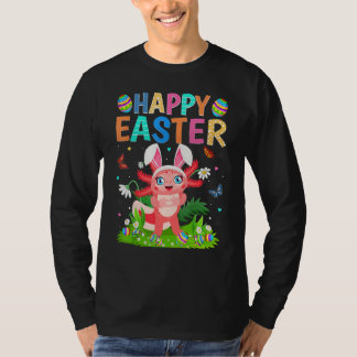 Happy Easter Bunny Egg Funny Axolotl Easter Sunday T-Shirt