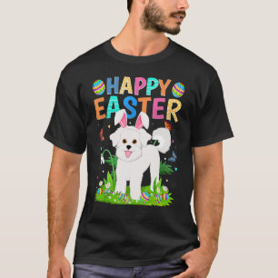 Happy Easter Bunny Egg Funny Bichon Frise Dog East T-Shirt