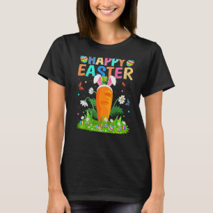 Happy Easter Bunny Egg Funny Carrot Easter Sunday T-Shirt