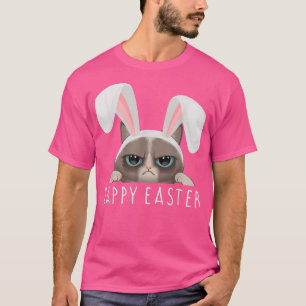 Happy Easter Bunny Funny Pajama Dress Cat Party Ra T-Shirt