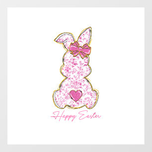 Happy Easter Bunny Girls Easter Women Pink Floral 