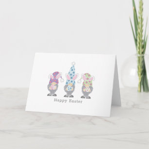 Happy Easter Bunny Gnomes Card