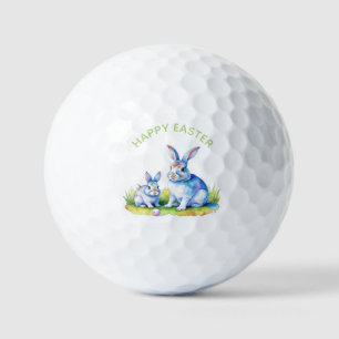 Happy Easter Bunny Golf Balls