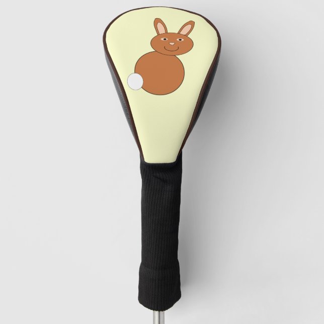 Happy Easter Bunny Golf Driver Cover (Front)