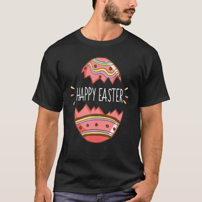Happy Easter Bunny Hippie Eggs Hunt Pastel Spring  T-Shirt (Front)